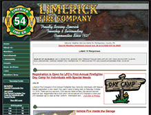 Tablet Screenshot of limerickfirerescue.org
